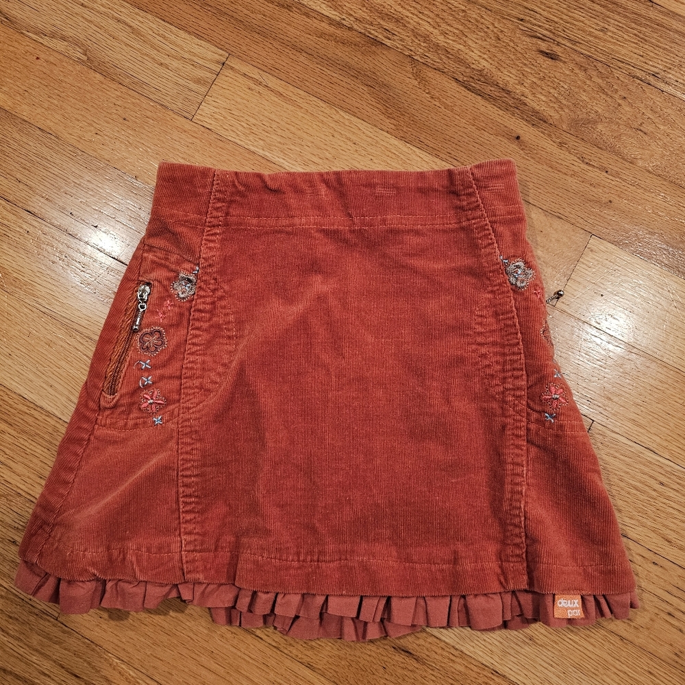 Deux par deux corduroy skirt